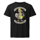 Black Stanley/Stella T-shirt with Natural Selection Needs Supervision dodo design